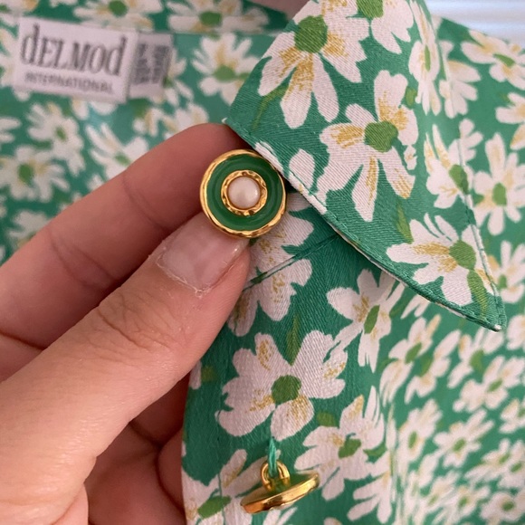 Green Floral 2 Piece - Picture 4 of 5